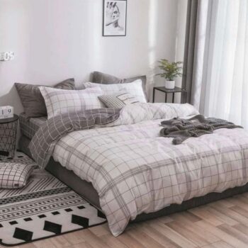 Livewell Gray Stripe Design Comforter Sets